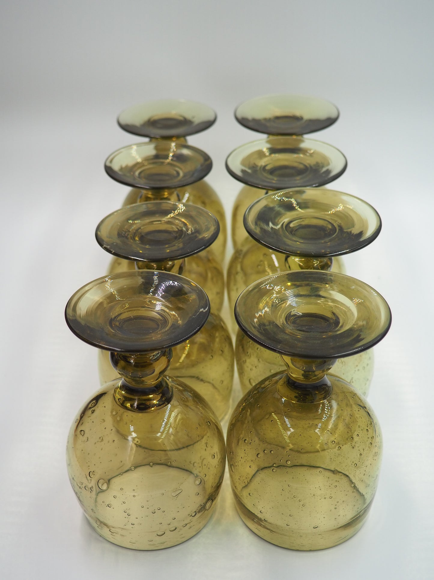 Verres à pied biot vert