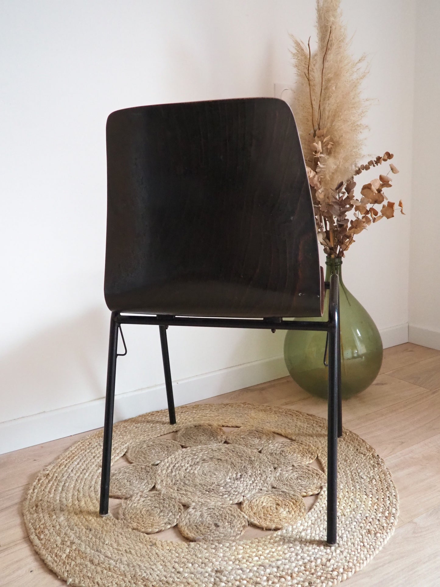 Chaise Pagholz en bois et acier