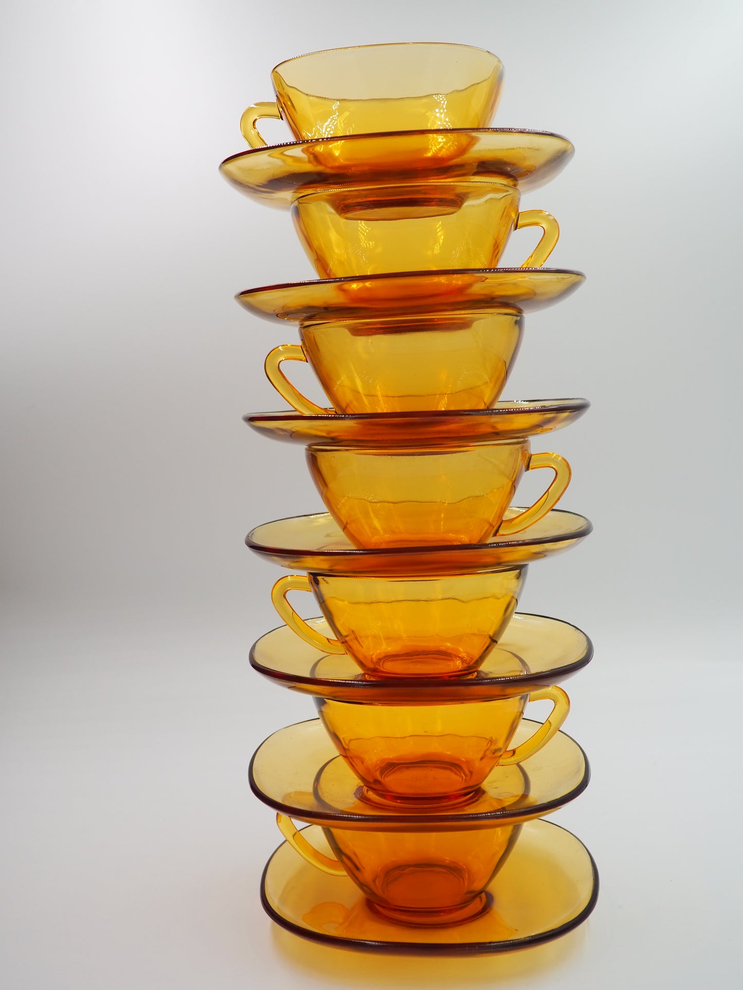 Service à café 8 tasses et sous-tasses Vereco - Ambre