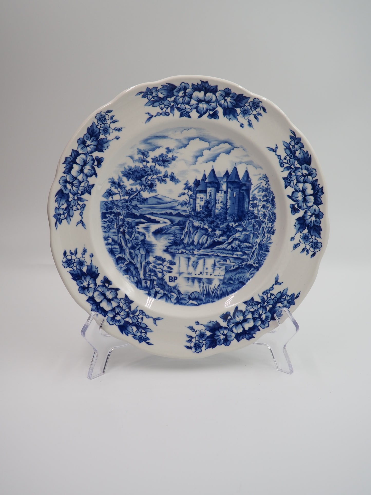 Assiette BP porcelaine bleu et blanche