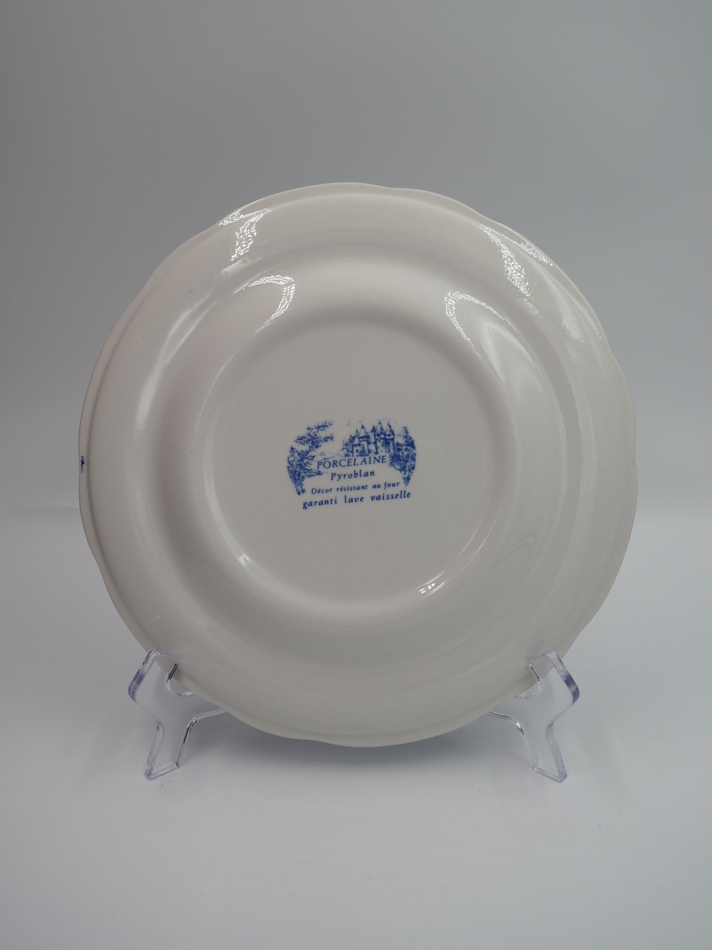 Assiette BP porcelaine bleu et blanche